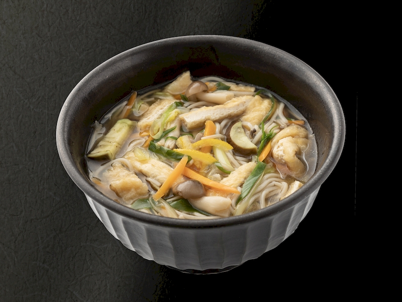 Fried tofu and vegetable chowder Soba