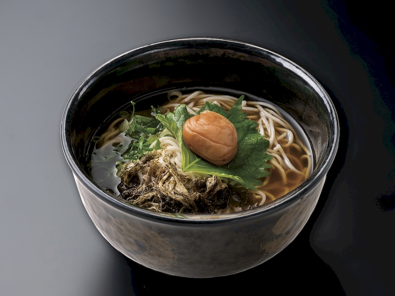 Pickled plum and kelp Soba
