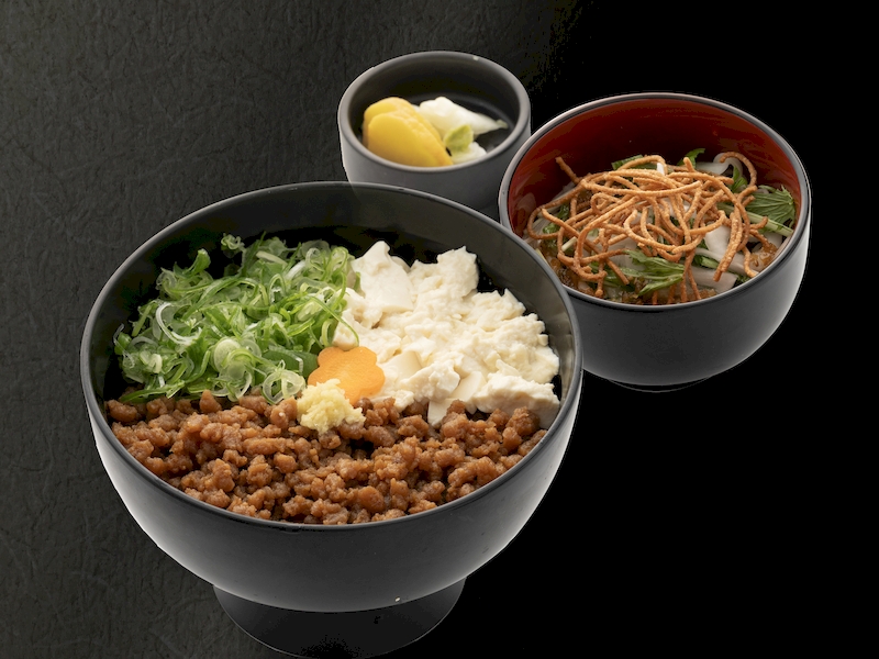Soy meat Bowl (with mini soba)
