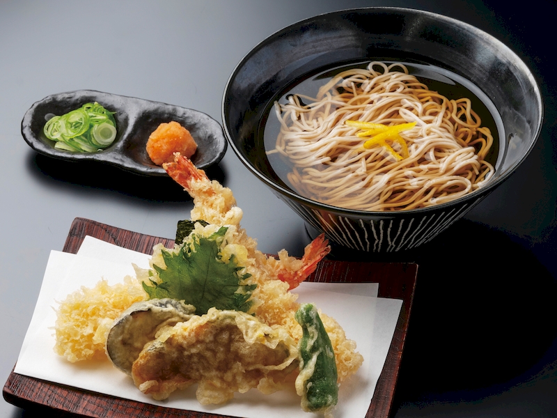 海老天ぷら蕎麦